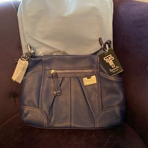 NWT - Blue Tignanello purse, beautiful lining, dust bag included